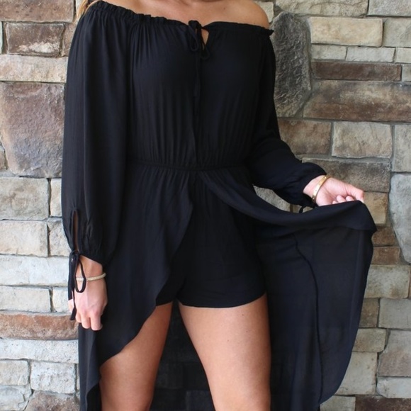 She and Sky Dresses & Skirts - ***PRICE DROP***Romper w/ Tulip Skirt Detail